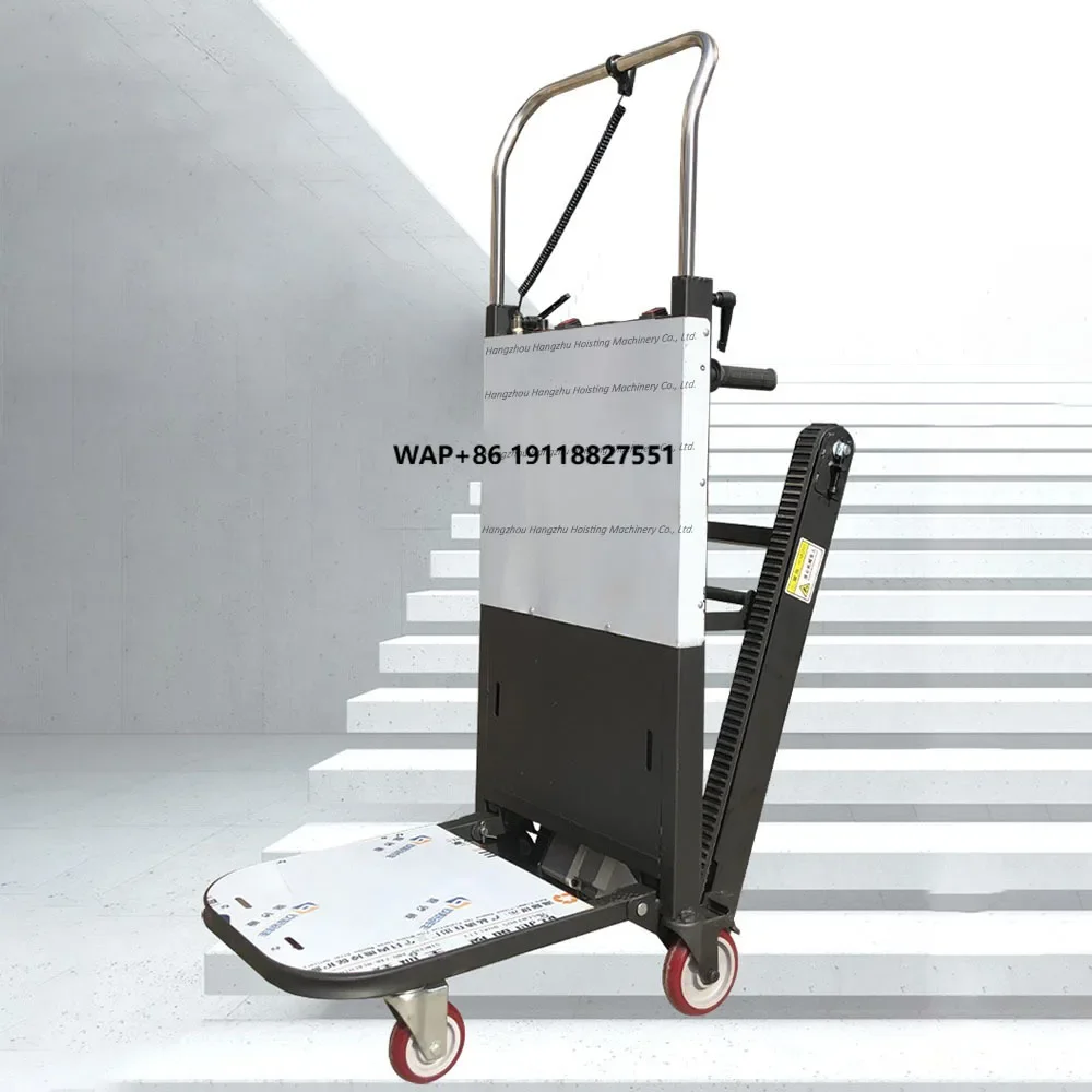 Portable Electric Stair Climbing Dolly Foldable Power Hand Truck Stair Climber Hand Cart Trolley