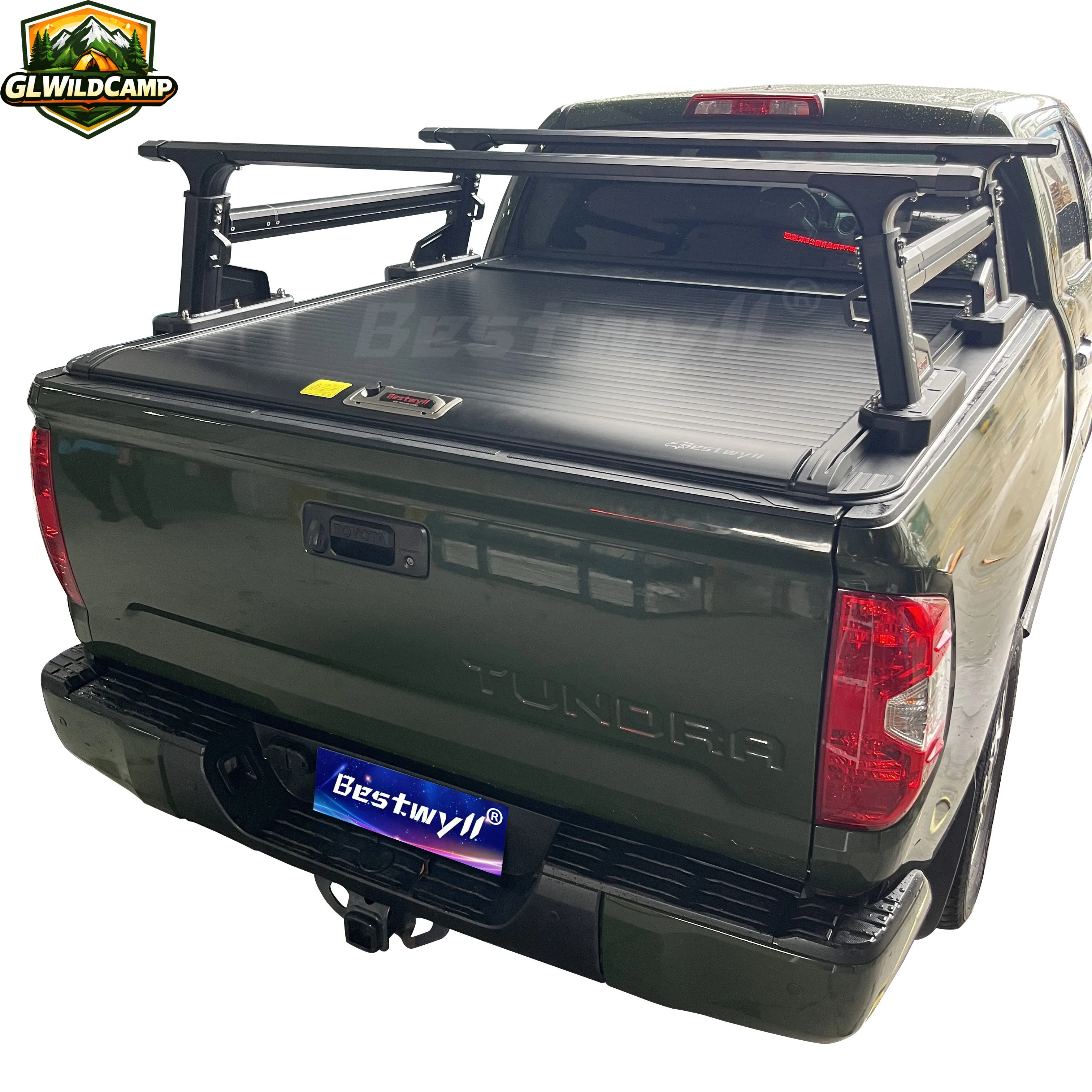 Cubierta De Camioneta Rectangular Pickup Roller Shutter Lid Manual Retractable Tonneau Cover for Toyota Tundra 2014+K33