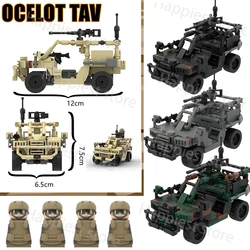 MOC Design Military Armored Vehicle US Army Weapons Building Block Assembly WW2 Car Model Figures Accessories Guns Bricks Toys