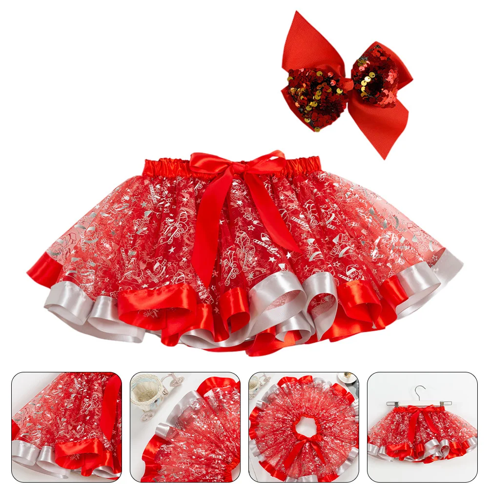 

1Set Children Bubble Skirt Premium Material Comfortable Durable for Party Photography Christmas Tutu Skirt Lovely Mesh Design