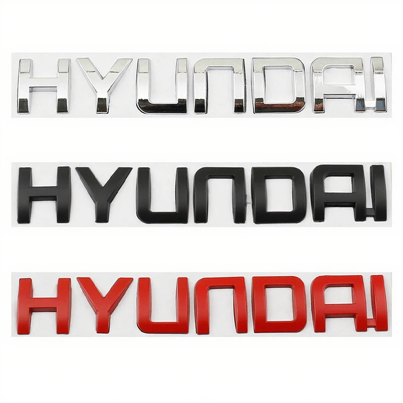 

1pcs 3D Tank Decal Emblem Gold Silver Black Red Sticker For Hyundai i30 tucson accent hyundai i20 ix35 Interior Auto Accessories
