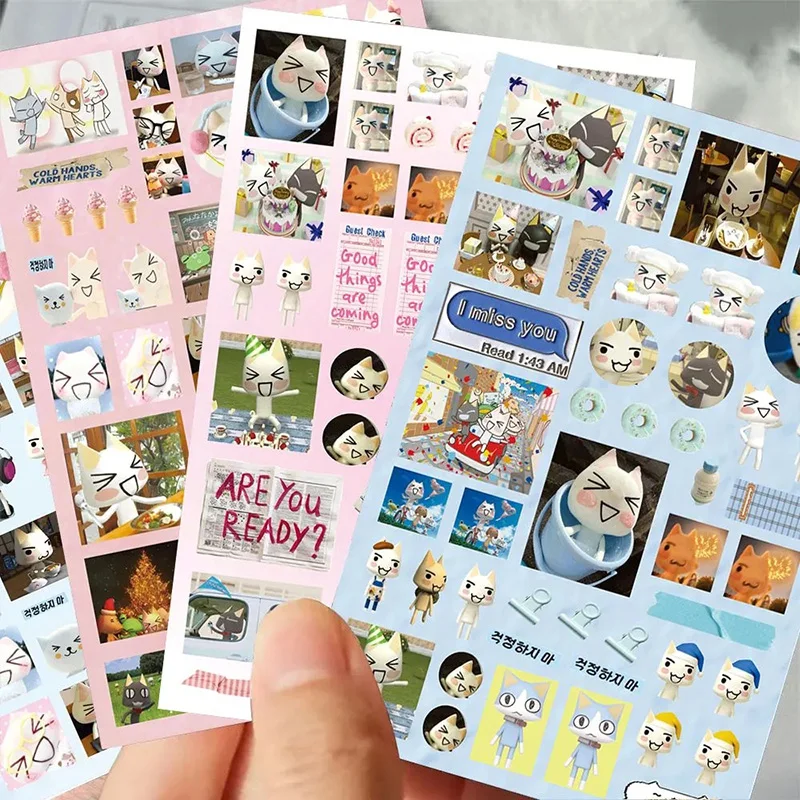 

Cartoon Inoue Toro Die Cut Stickers Cute Waterproof Decoration Sticker Diy Stationery Phone Case Makeup Mirror Friend Girl Gift