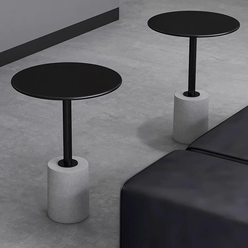 m Nordic Iron Art Sofa Side Table Modern Industrial Outdoor Design Coffee Table Minimalist White Home Furniture m