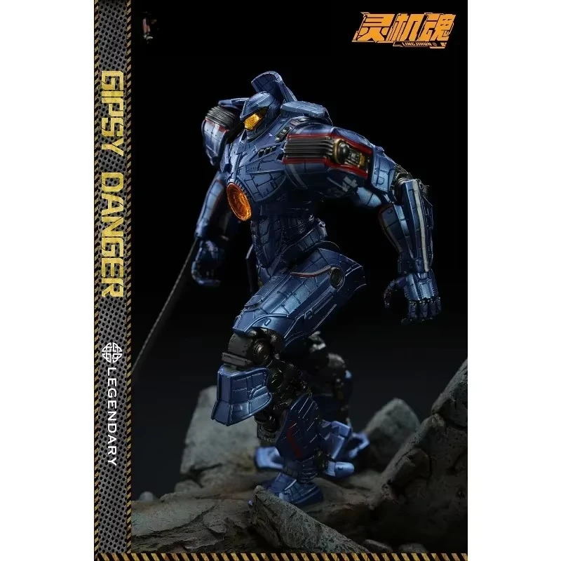 En Stock Original LING JIHUN Pacific Gipsy Danger Gipsy Avenger LED émettant de la lumière Anime figurine modèle jouets garçons poupée cadeau