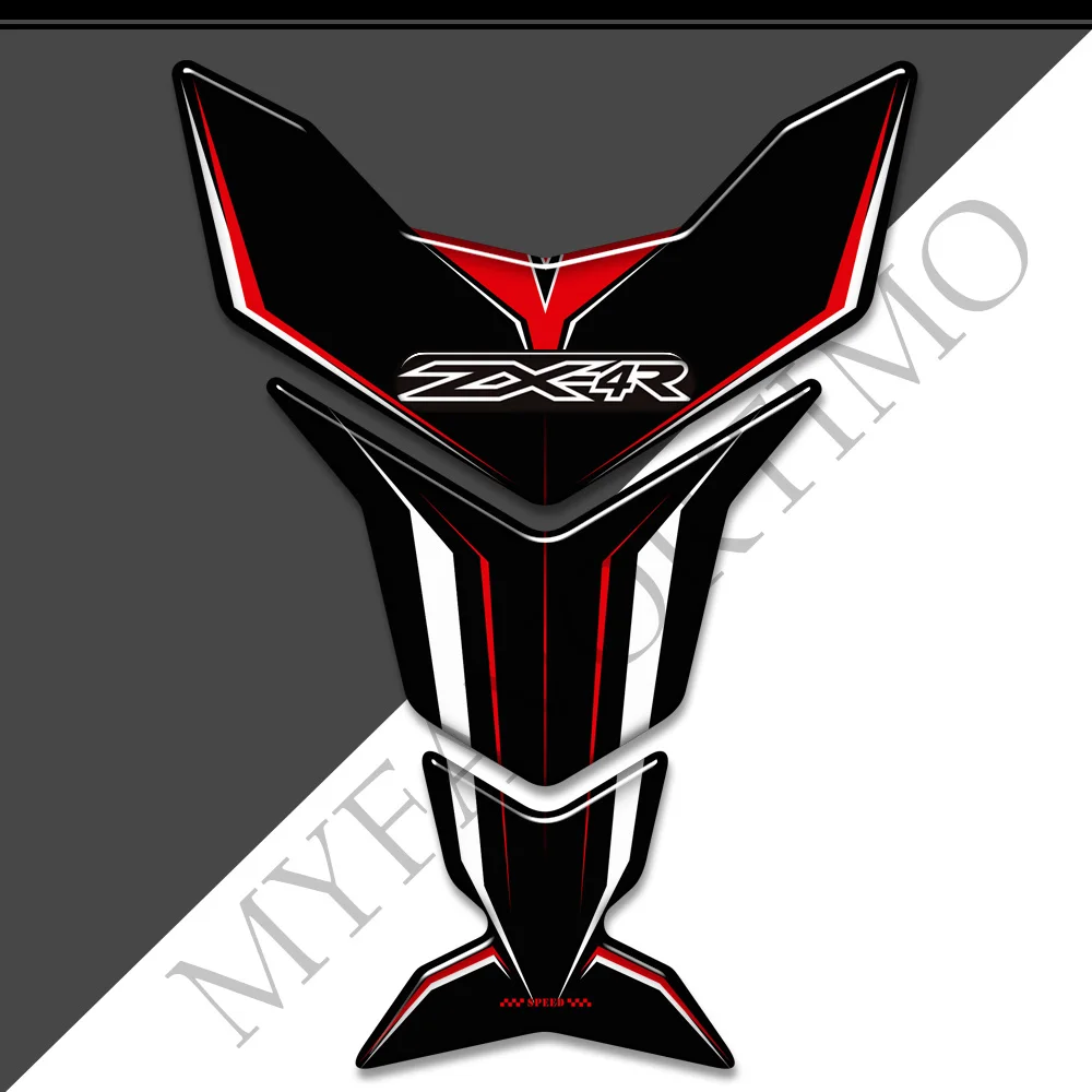 For Kawasaki Ninja ZX-4R 400 ZX4R ZX 4R Tank Pad Sticker Fairing Upper Body Shell Decoration Decal Stickers Motorcycle Gas Knee