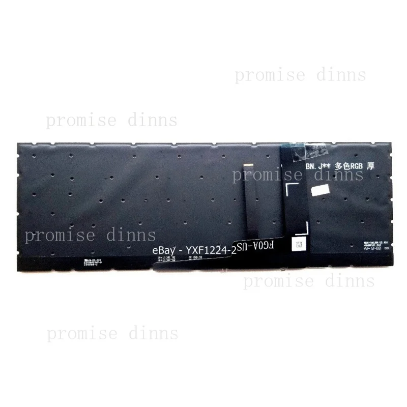 M   for Laptop Keyboard for MSI Pulse 17 B13V MS-17L5 MS-1585 MS-1587 US RGB Backlit New