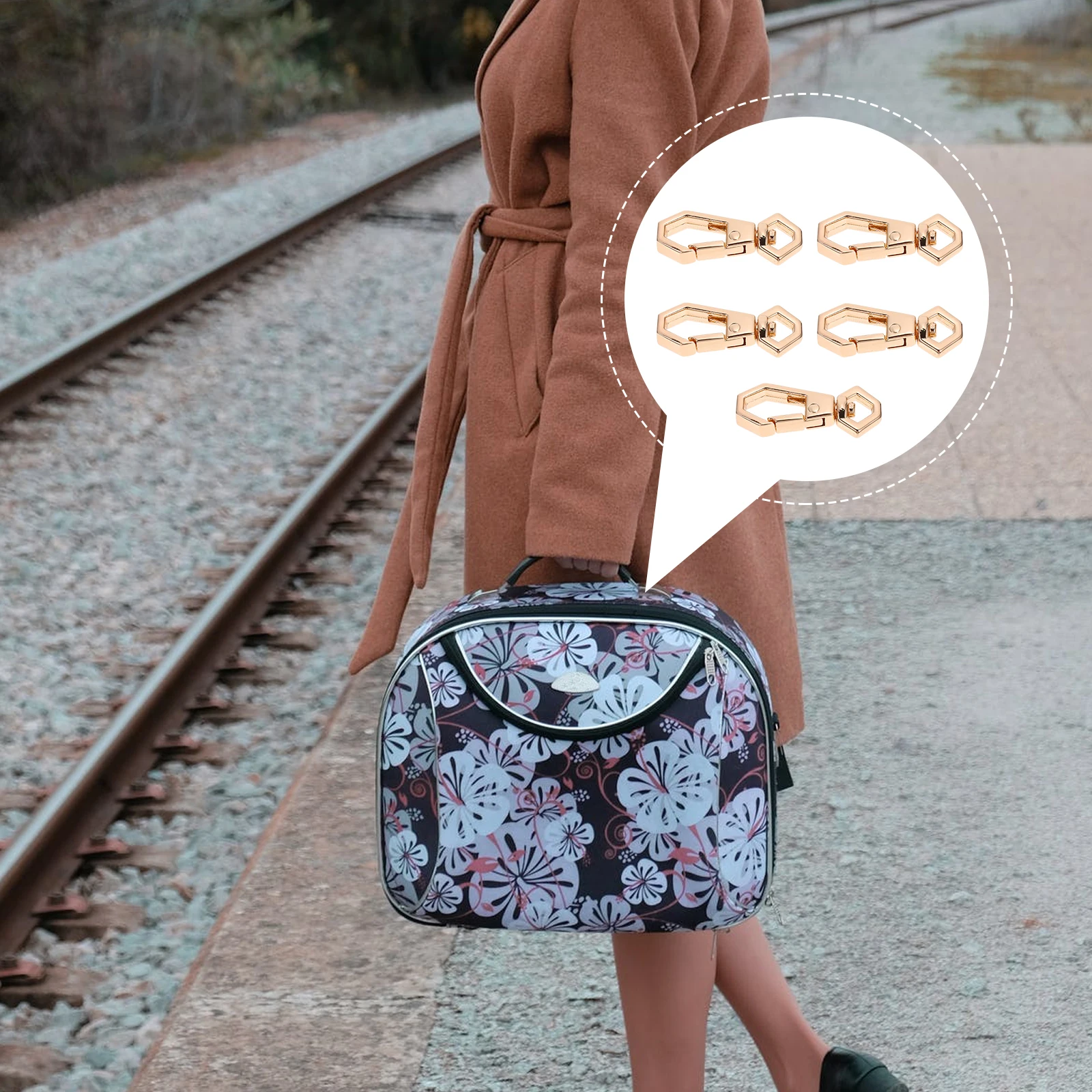 

10pcs Small Hook Buckle For Dog Collar Luggage Strap Backpack Diy Bag Shoulder Strap Buckle Suitcase Accessories