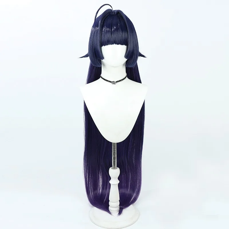 Game Honkai Impact 3rd Raiden Mei Cosplay Wig Herrscher of Thunder's Long Straight Heat Resistant Synthetic Hair Wigs + Wig Cap