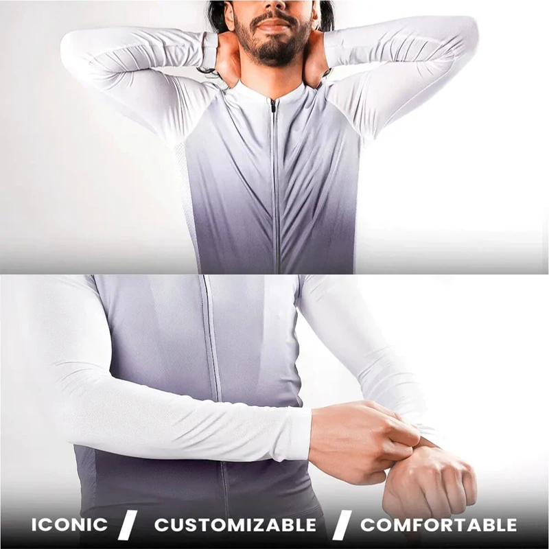 Maglia da ciclismo da uomo UAE Termal Fleece Abbigliamento da uomo Inverno Termico Uomo Tuta da bicicletta Bavaglino Maglione Camicia da triathlon Mountain Bike