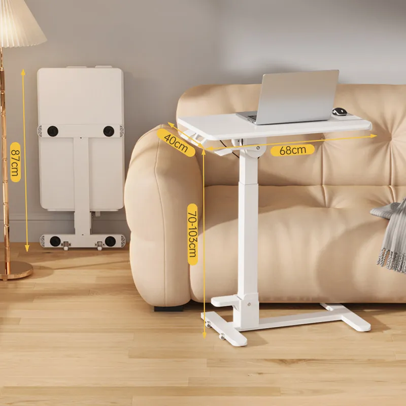 DAS bedside lift computer desk household full folding removable writing bedroom side table