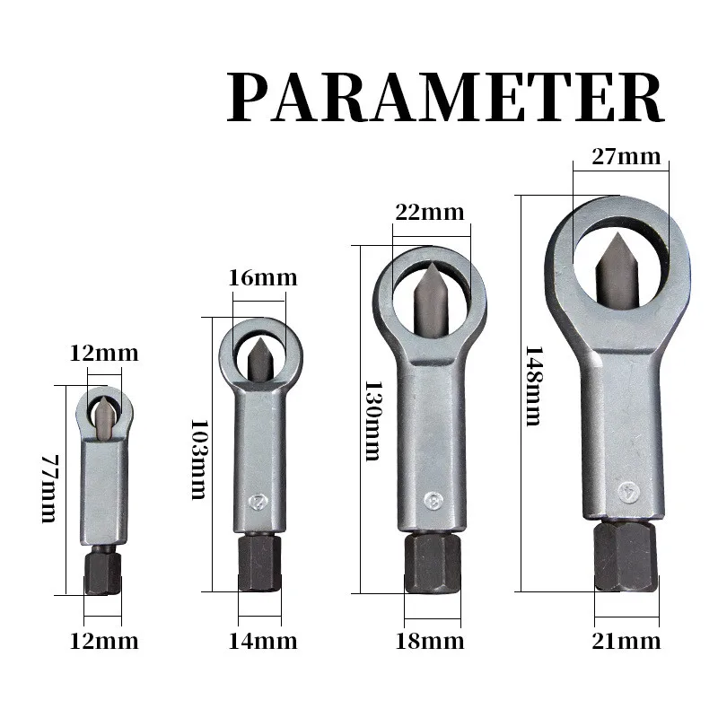 1PCS 9-27mm Adjustable Nut Splitter Nut Remover Manual Remover Extractor Tools Wrenches Mechanical Workshop Tools Hand Tool Set