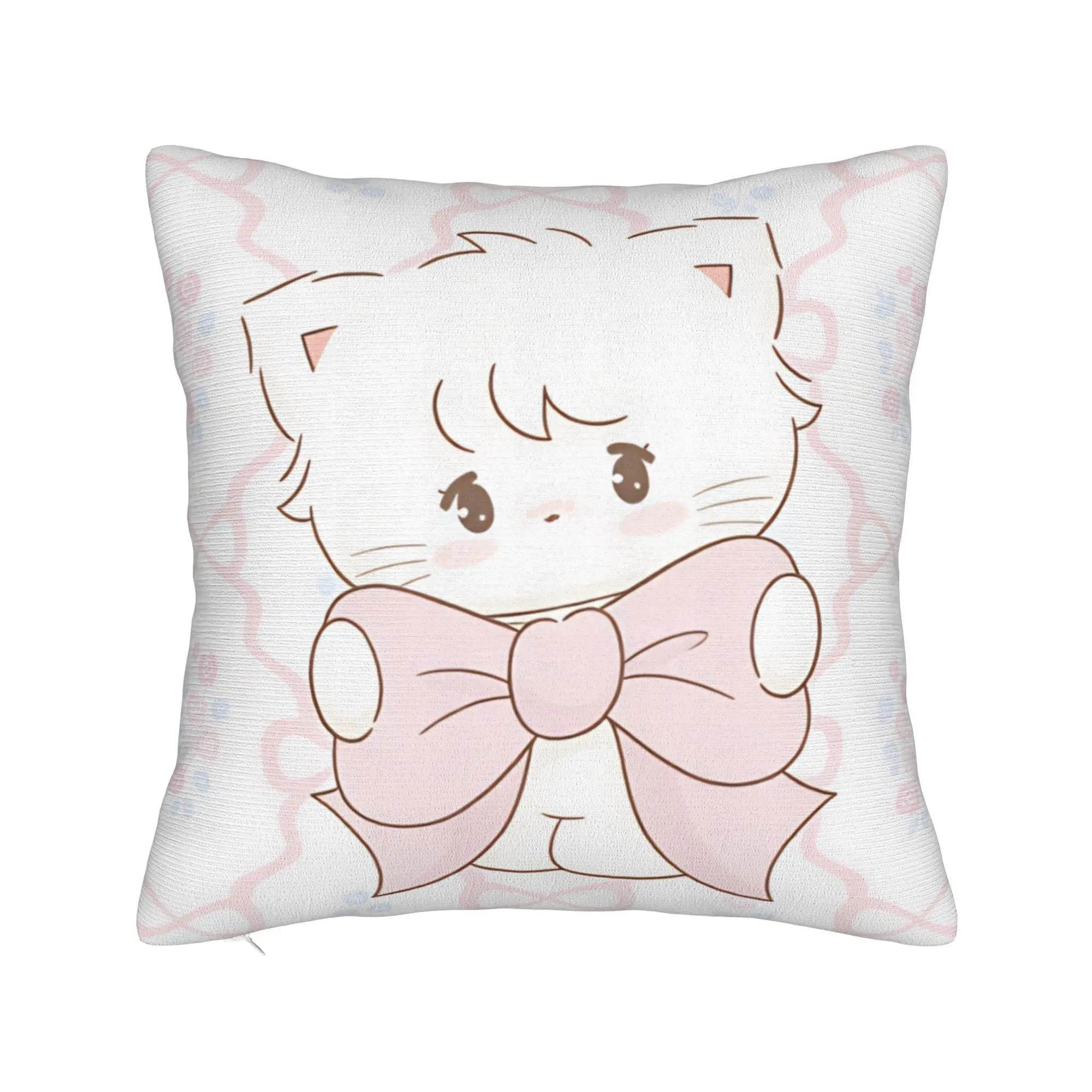 Mikkos Mousses Pillow Cover  Retro Trendy Pillow Case For Sofa Home Decor Square Cushion Cover Birthday Gift