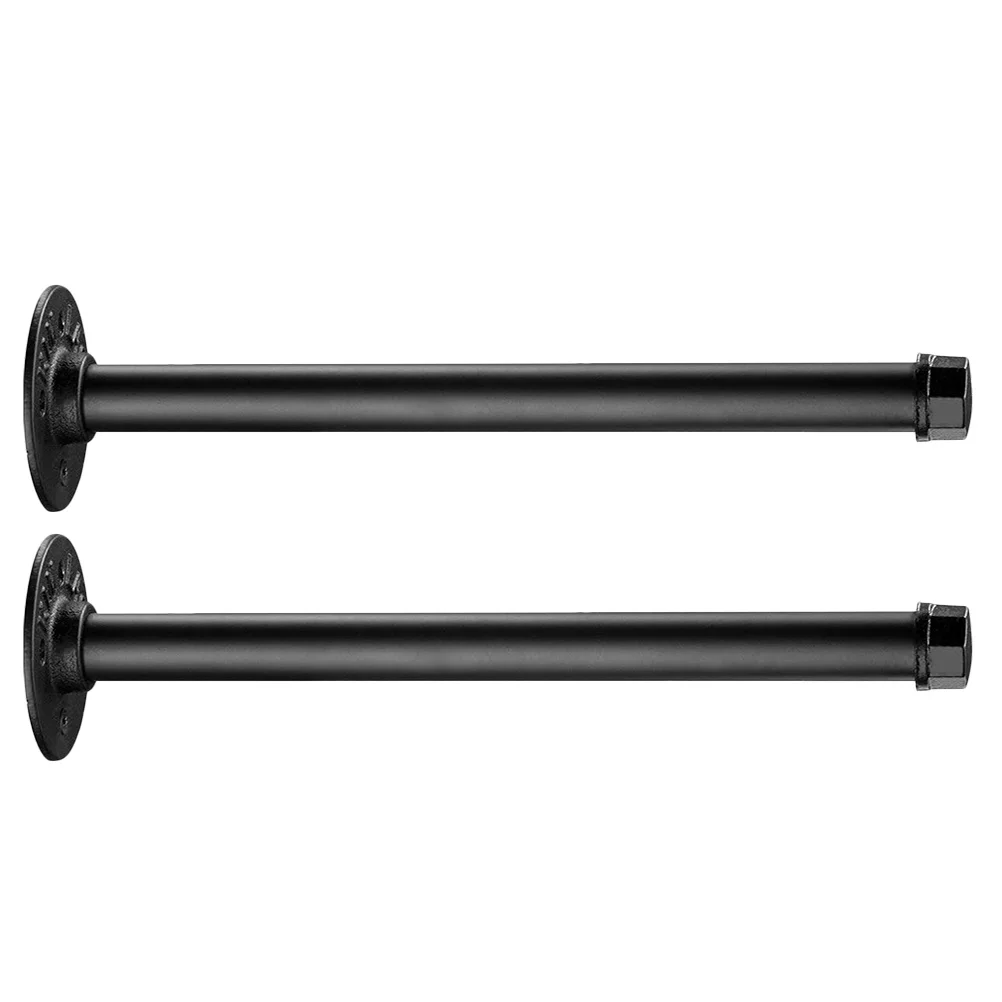 2Pcs Floating Shelf Bracket Iron Art Industrial Wind Easy Install Versatile Shelving Home Hotel Decor Wall Floating Shelf Holder