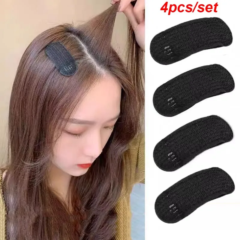 4PCS Puff Hair Head Cushion Hair Clips Invisible Volume Hair Base Fluffy Sponge Clip Bun DIY Hair Styling Tool for Women