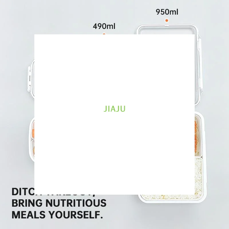 ~Detachable Bento Lunch Box Microwave Safe Keep Fresh Compartments For Fruit Salad Food Storage