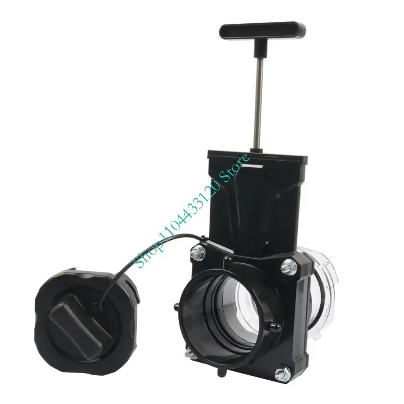 Leakproof T Handle Rotating Motorhome Gray Water Drain Valves 3 Inch Standard Size With Anti Leak Mechanism for Trailer