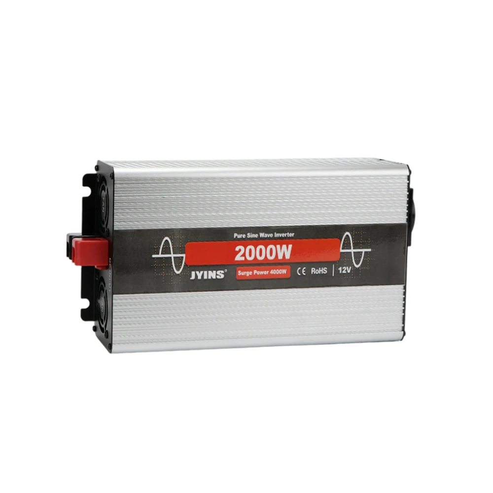 24v 12v DC/AC Power Inverters Grid Solar Pure Sine Wave Single Phase 2000W Automotive Home Appliance Use Aluminium Alloy CE&ROHS