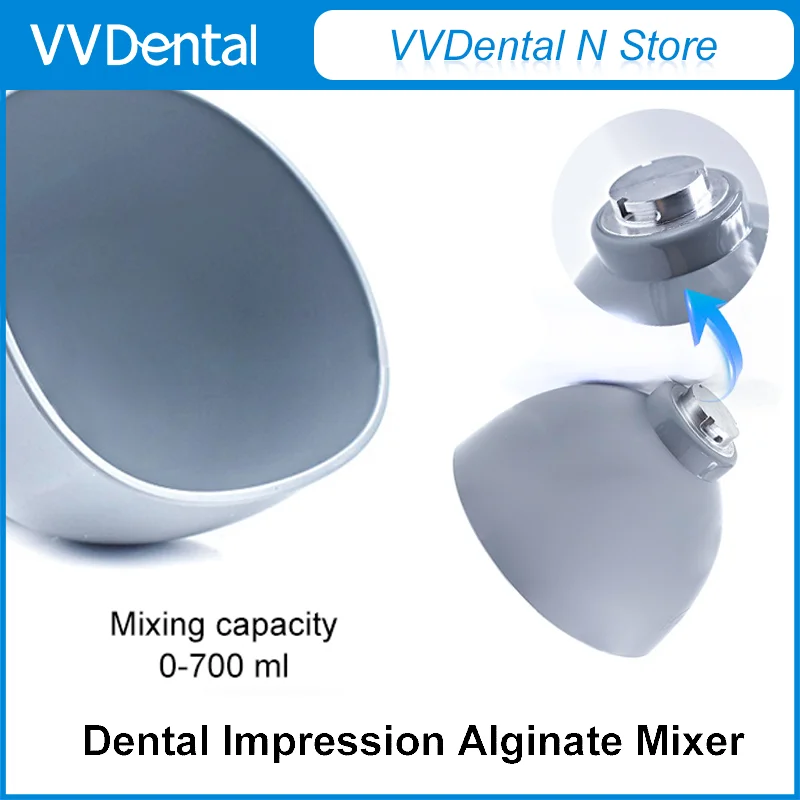 VVDental Dental Impression Alginate Mixer 700ML Dental Printing Material Gypsum Blender Lab 300rpm Mixer Dentistry Equipment