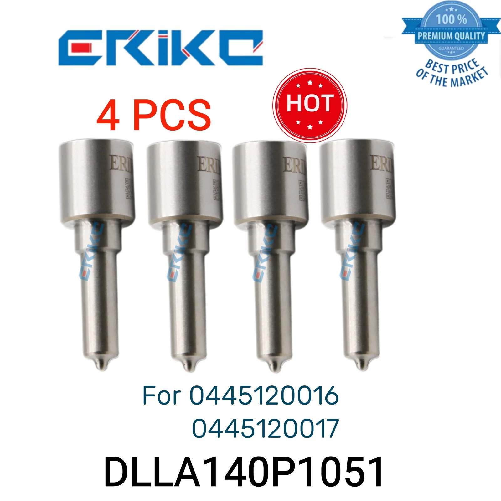 

4 PCS DLLA140P1051 0 433 171 682 Nozzle Injector DLLA 140 P 1051 Jet Nozzle DLLA 140P1051 fit for 0 445 120 016 017 0986435531