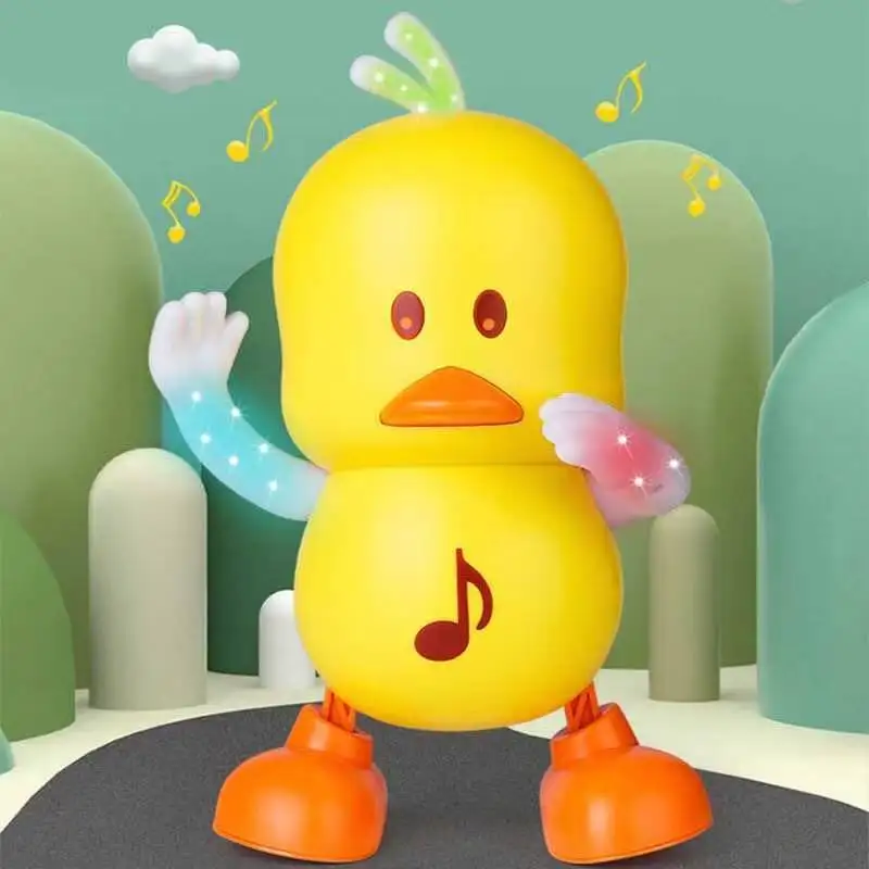 Electric Dancing Duck Plastic Light Music Toys, Will Sing and Dance Festive Atmosphere, Baby Shower Gifts for Guests