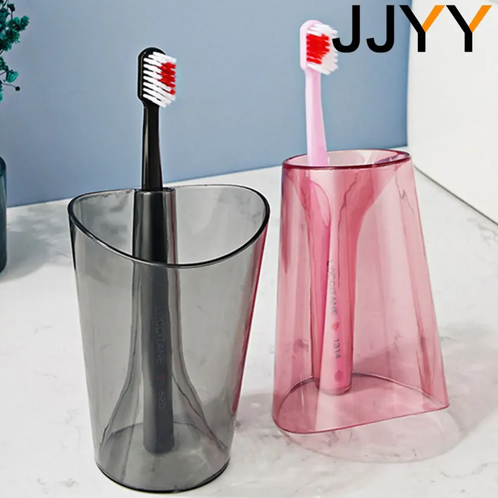 JJYY New 2 In 1 Creative Couple Anti-scaling Wash Cup Tooth Crock Mouth Cup Toothbrush Cup Married Home Stonego Brushing Cup