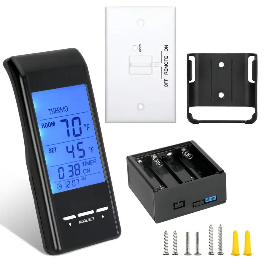 

Smart Fireplace Remote Control, Fit for skytech 1001 3301 5301 5320 SmartBATT,superior TSRC,acumen RCK,Touch ScreenTimer Control