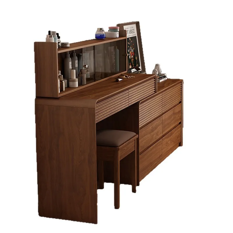 

Dresser, chest, integrated solid wood medium and ancient style bedroom, telescopic corner, dressing table, storage cabinet, smal