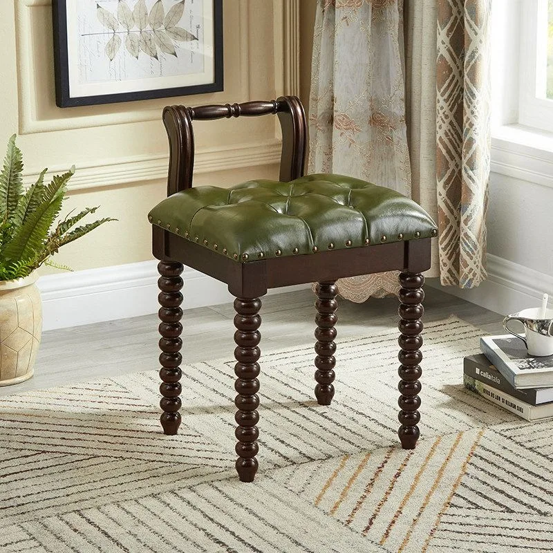 American solid wood dressing fashionable and modern simple makeup , European manicure stool, piano stool,