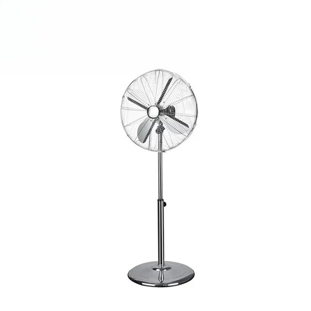 KONWIN ventilador con base metálica de 16 pulgadas con aspas de metal, potente ventilador de pie para el hogar ventilador eléctrico de refrigeración por aire FS-118