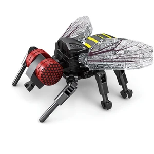 Bloques de construcción creativos modelo de insectos Dragonfly Ant Mantis juguetes ensamblados para niños Adornos de animales interesantes regalos 12 mejores bloques de ventas para niños - №8