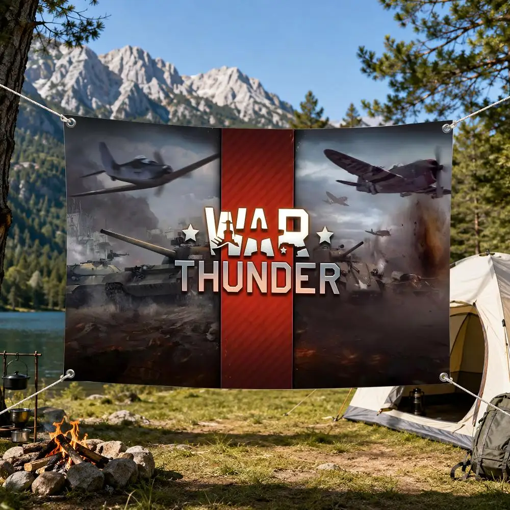 War Thunder Flags Aesthetic Wall Tapestry Printed Wall Hanging Living Room Party Outdoor Decor