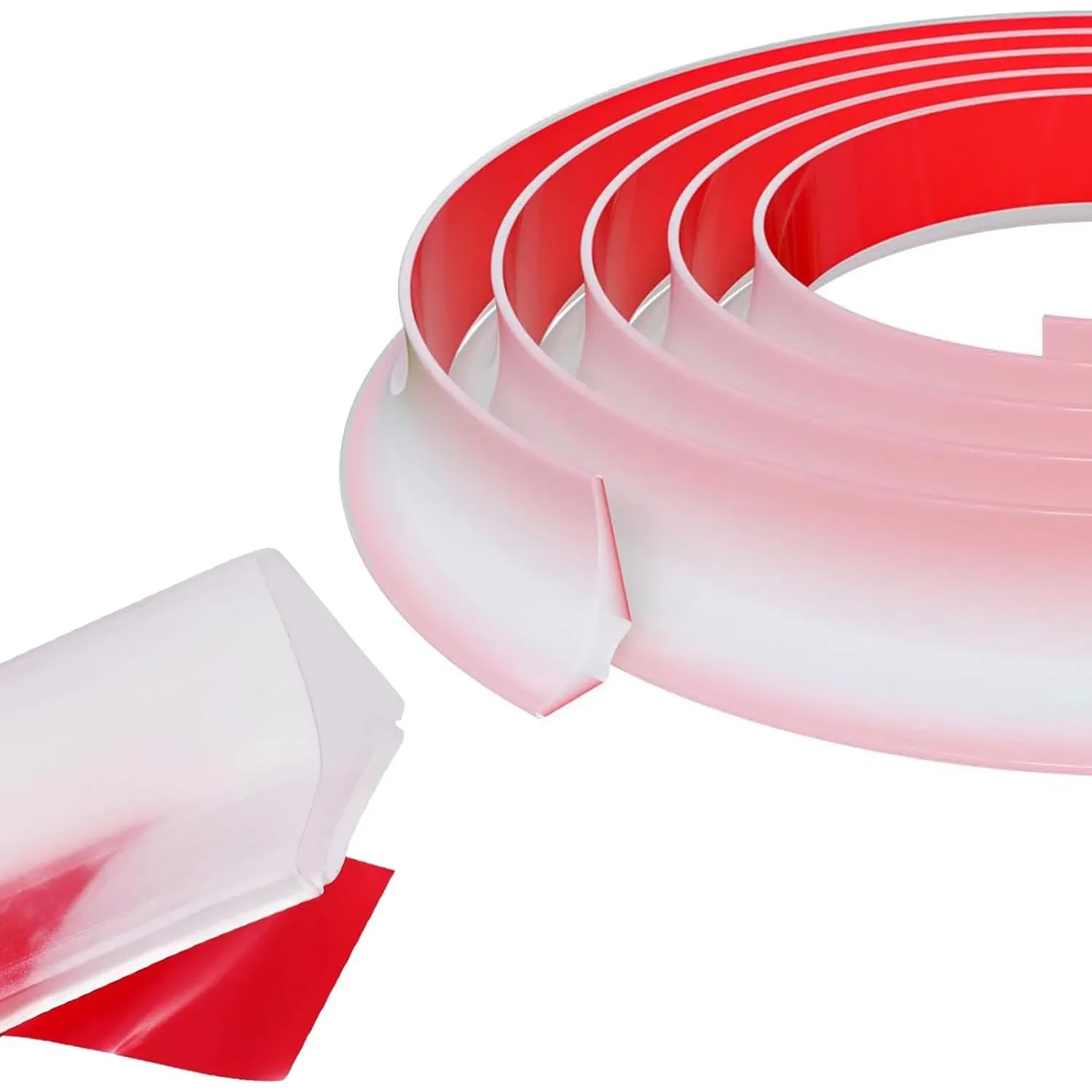 Bathroom Edge Caulk Seal Strip 1M Threshold Water Dam Silicone Barrier Washing Machine Shower Dam Barrier Bathroom Accessories