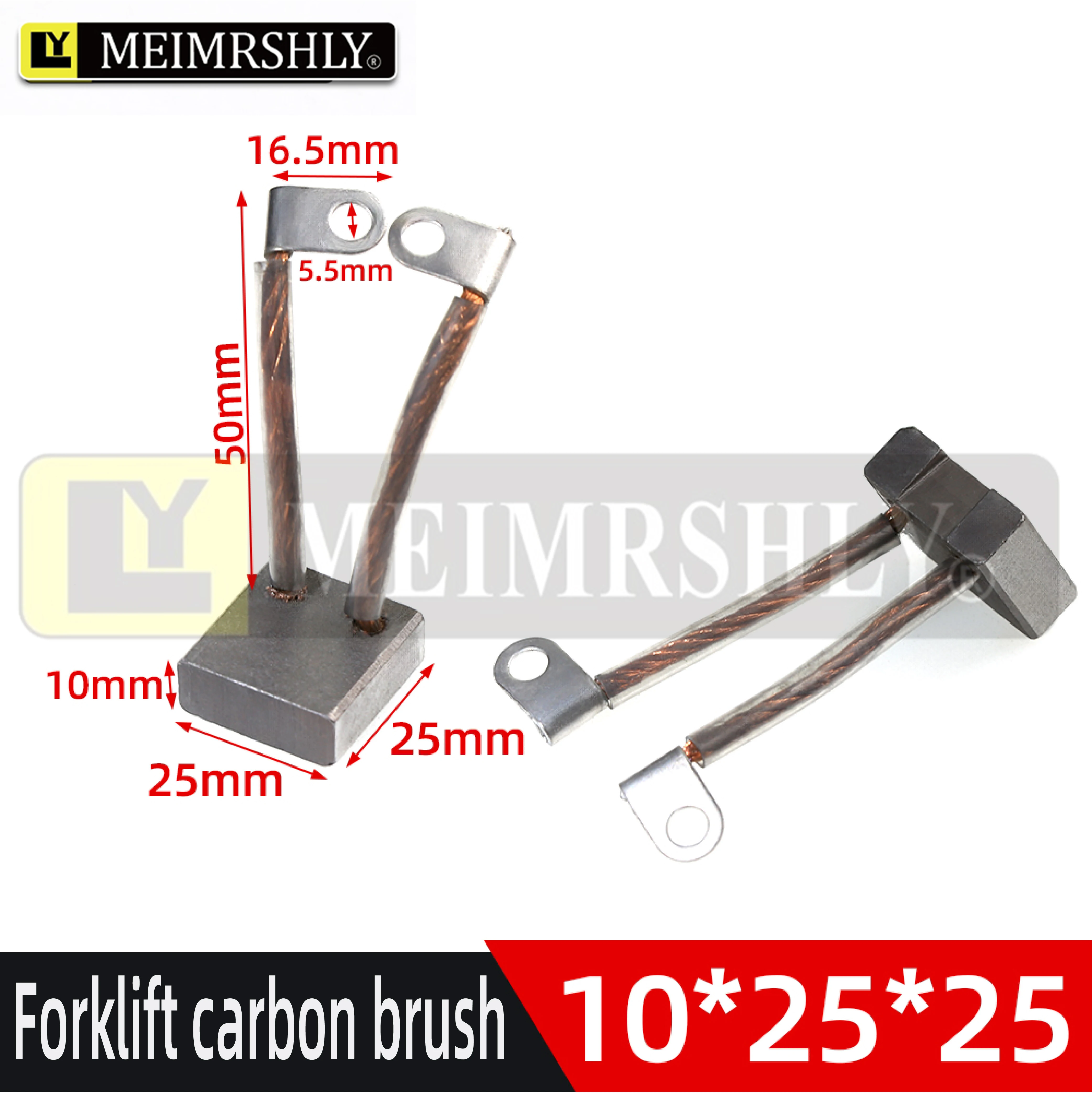 8 шт. угольные щетки MEIMRSHLY для электродвигателя, подходят для обслуживания двигателей угольной щетки для вилочного погрузчика