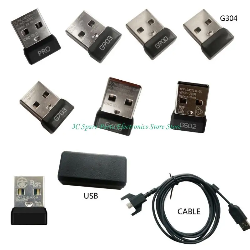 SZ 2.4Ghz USB Wireless Dongle Receiver USB Adapter for  G502 G603 G900 G903 G304 G703 GPW GPX Mouse