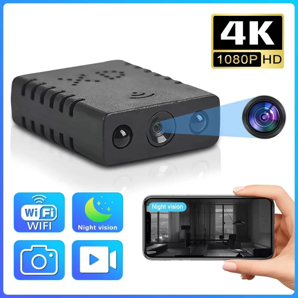 XD 1080P WiFi Mini Camera Smart Wireless Camcorder IP Camera Sport Camera Night Vision Remote Security Protection Video Recorder