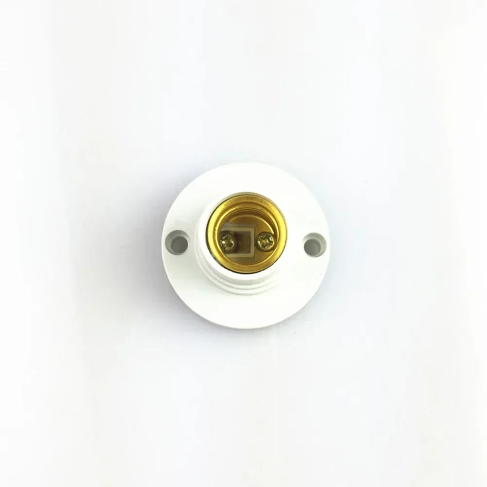 

E14 Light Bulb Socket Screw Lamp Fixing Base Holder PBT +Metal Edison Screw Socket 100-230V Energy-saving Lamp Holder