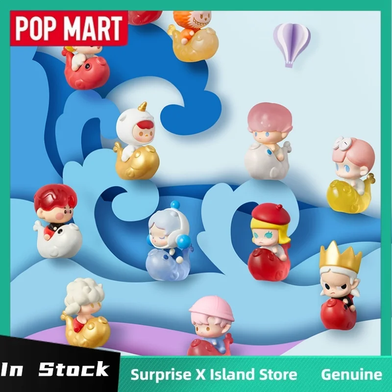 

Popmart Pop Bean Lucky Chaim Series Мини-кукла Мини-сумка для слепых случаев Серия Koi Kawaii Popmart Kawaii Персонажи Детский подарок
