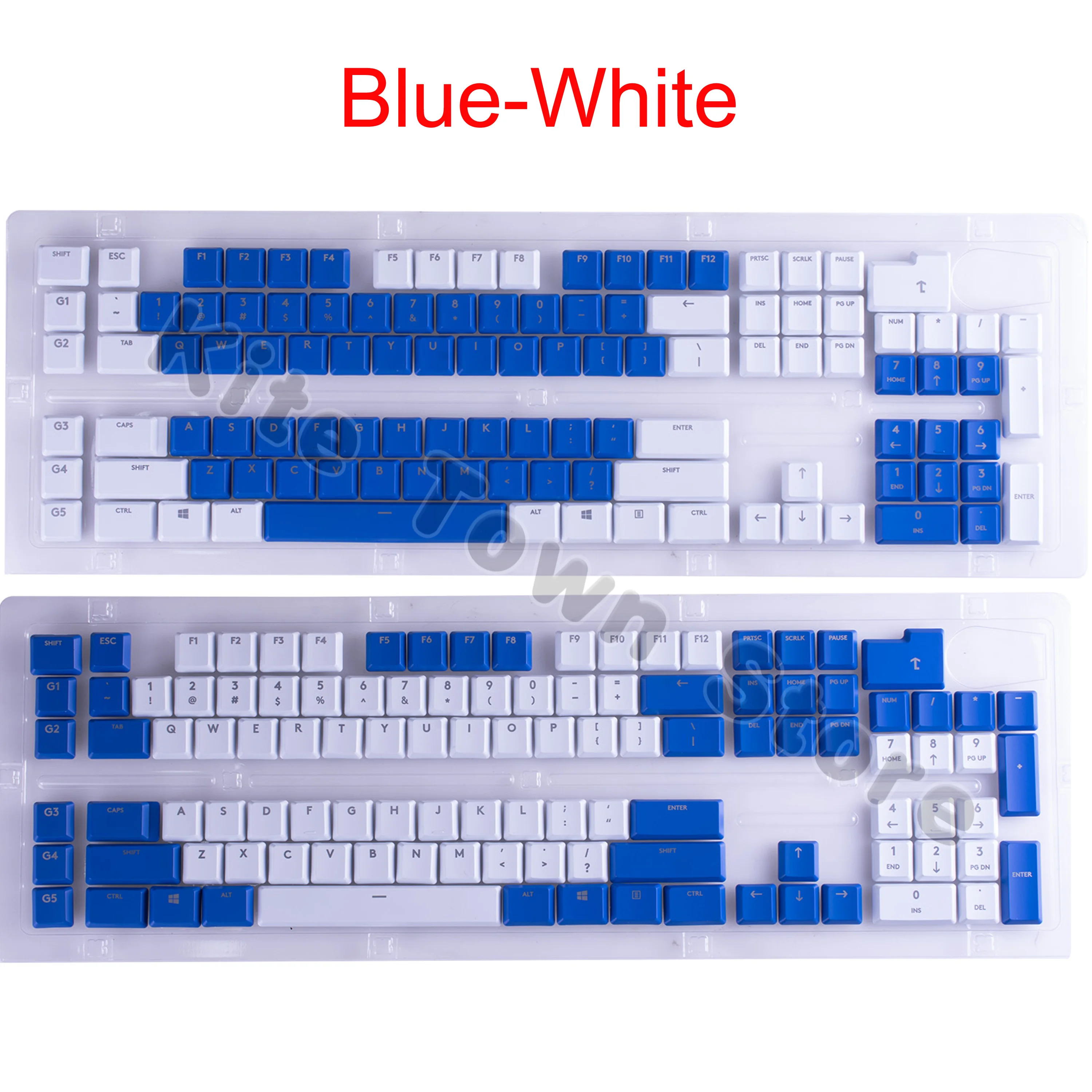 109pcs Keycaps Key Caps for Logitech G915 G913 G815 G813 RGB TKL Wireless Keyboard US Version Blue Color