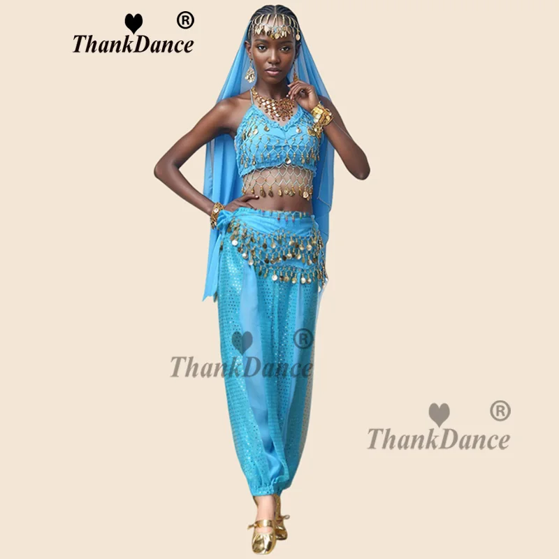 Belly Dance Costumes Performance Indian Dance Suit Bollywood Dress Adult Costume for Oriental Dance Sari Indian Arabic Dance