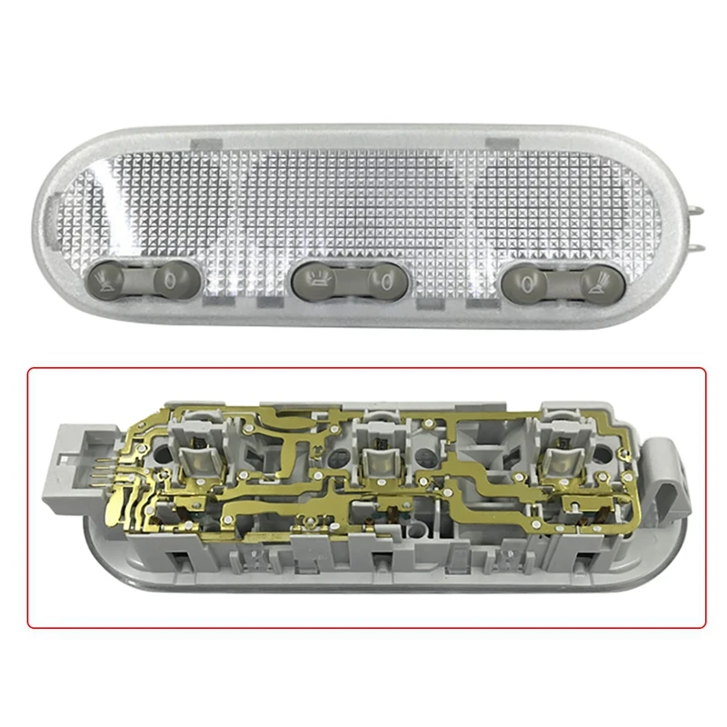 3-Botton Car Interior Dome Reading Light Ceiling Lamp For Nissan Qashqai Sunny Micra/March Interior Light For Cars