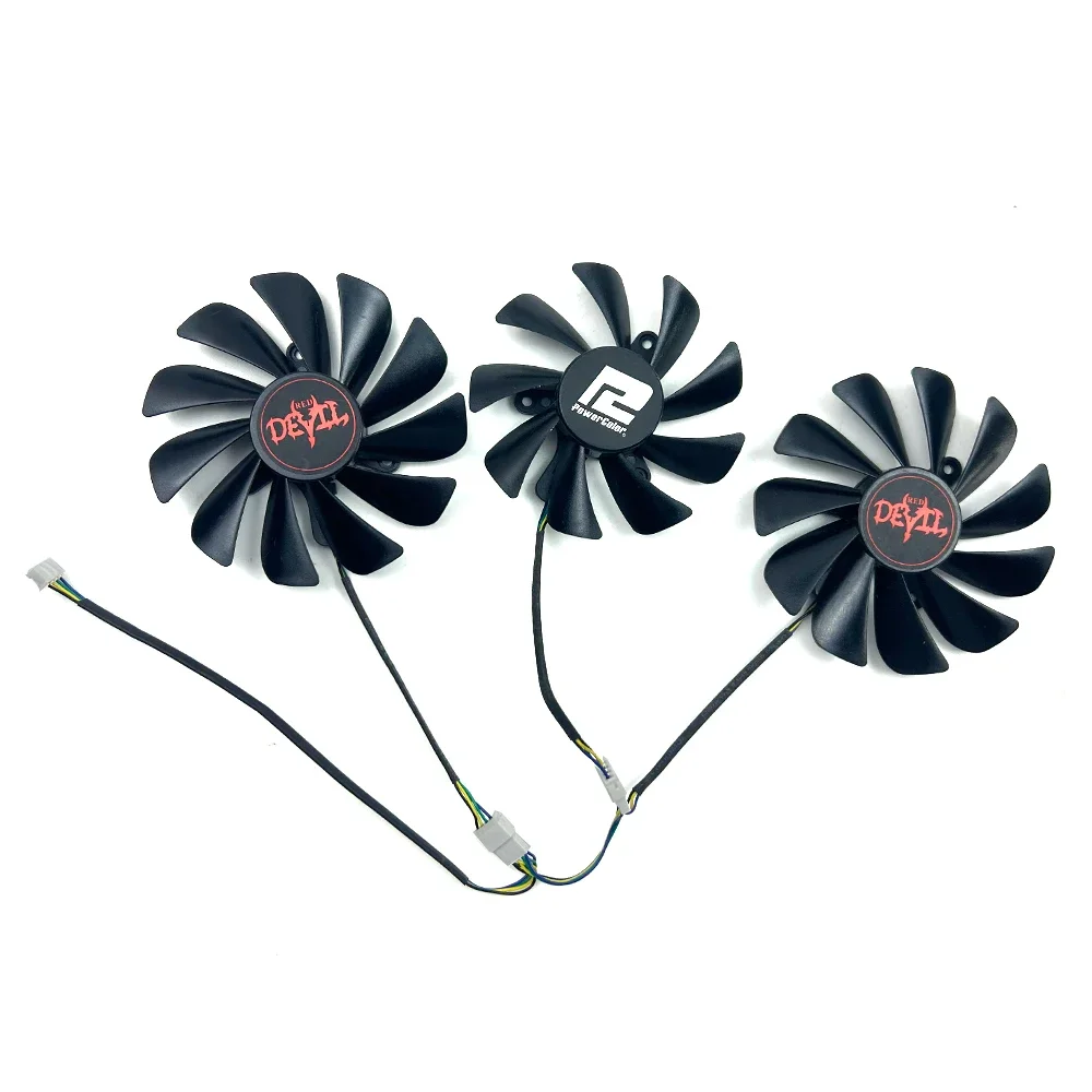 Cooling Fan for POWERCOLOR Radeon RX6700XT 6750 6750XT 6800 6800XT 6900XT 6950XT Devil Red OC Graphics Card Replacement Fan