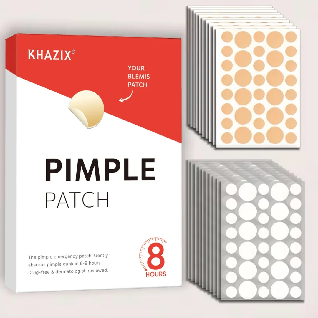 These round acne patches are waterproof and breathable, gentle and skin-friendly. The transparent design works well in daily lif