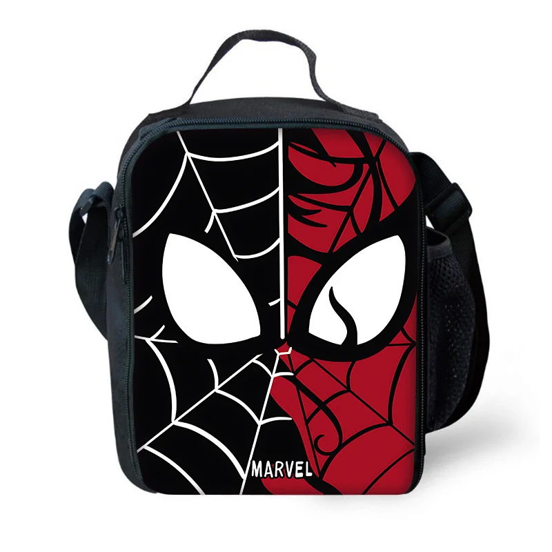 Fiambrera térmica reutilizable de dibujos animados de Marvel, bolsa aislante de gran capacidad para niño y niña, estudiante, Picnic al aire libre