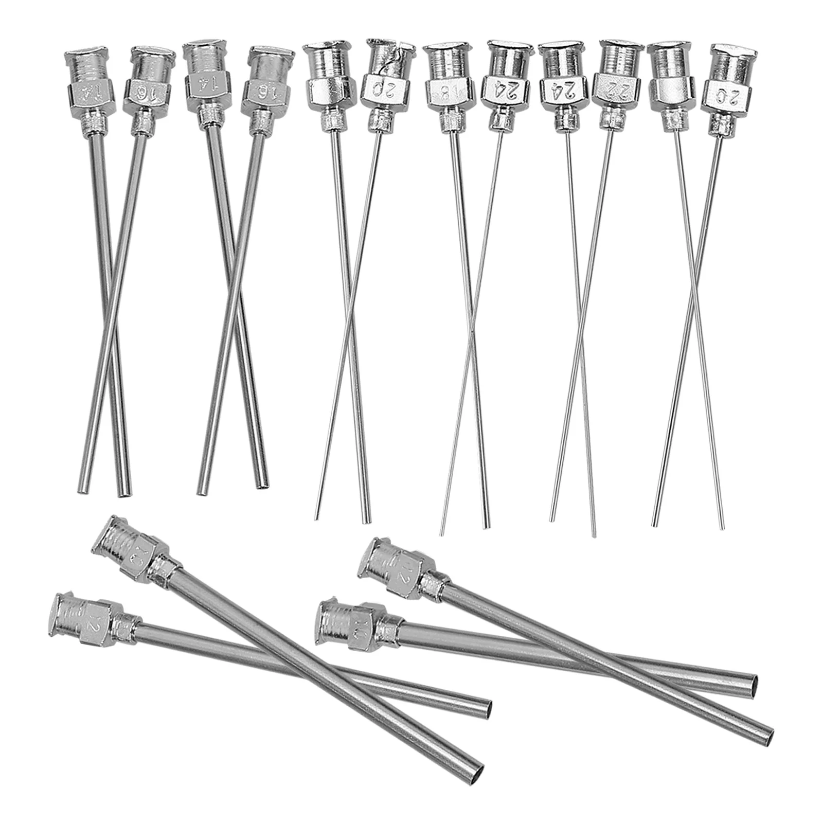 

16 Pcs Dispensing Needle Lab Needles Dispenser Tip Accessories Stainless Steel for