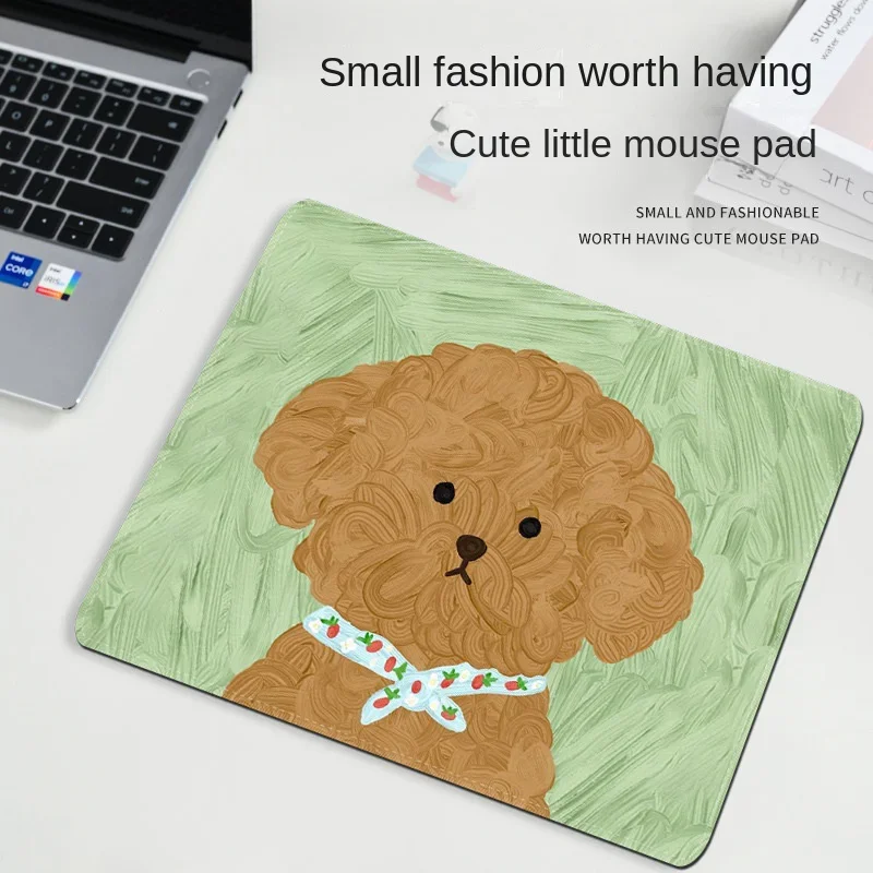 Cute Sherry Small Mouse Pad Kawaii Desk Mat with Stitched Edge Non-Slip Rubber Base PC Accessories Laptop Office Pad Gaming Mats