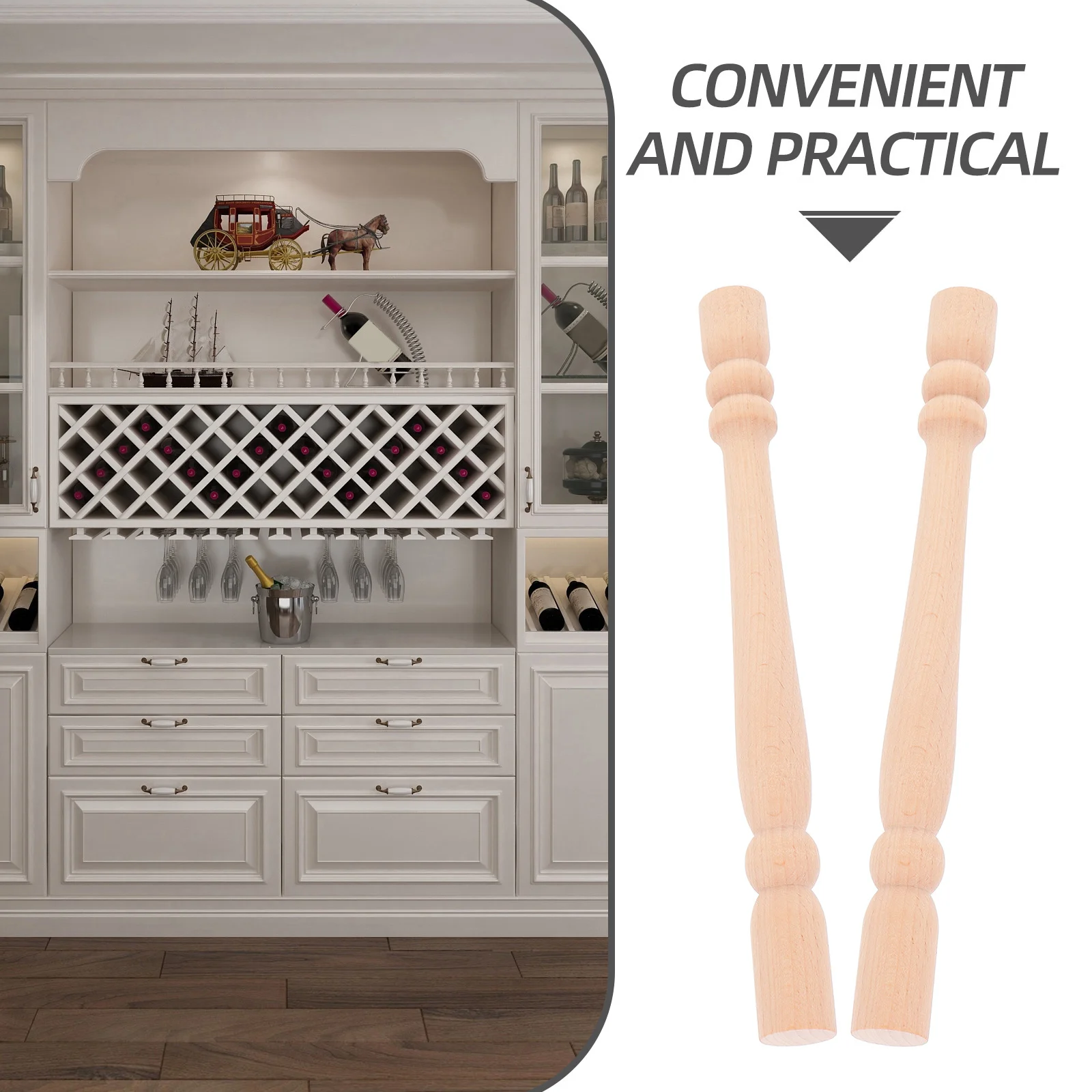 2 قطعة أعمدة زخرفية من الخشب الصلب أعمدة رومانية أنيقة للمنزل خزانة مشروبات الأثاث لتقوم بها بنفسك مغزل الخشب الدرابزين الدرج