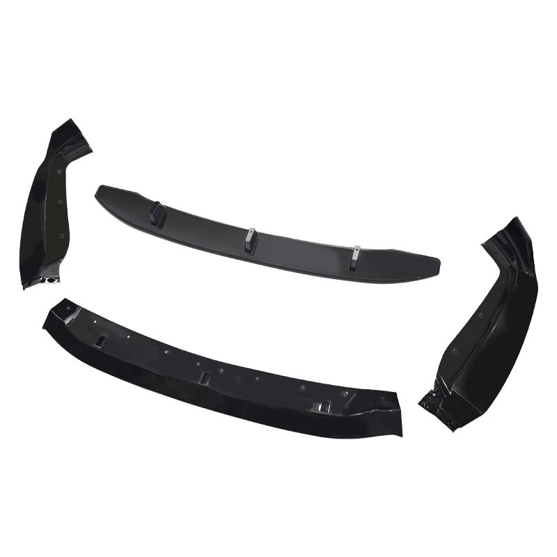 Front Bumper Spoiler Lip For BMW X6 F16 30d 35i 40d M50i M50d M Sport 2015-2019 Gloss Black Lower Body Protector Kit Splitter