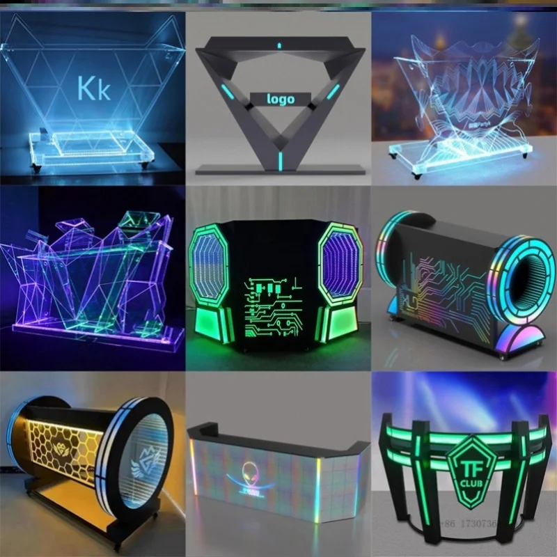 

BardjTaiwan.SystemKTVPrivate room party, private room DJ table, nightclub discoledAcrylic light-up DJ stand