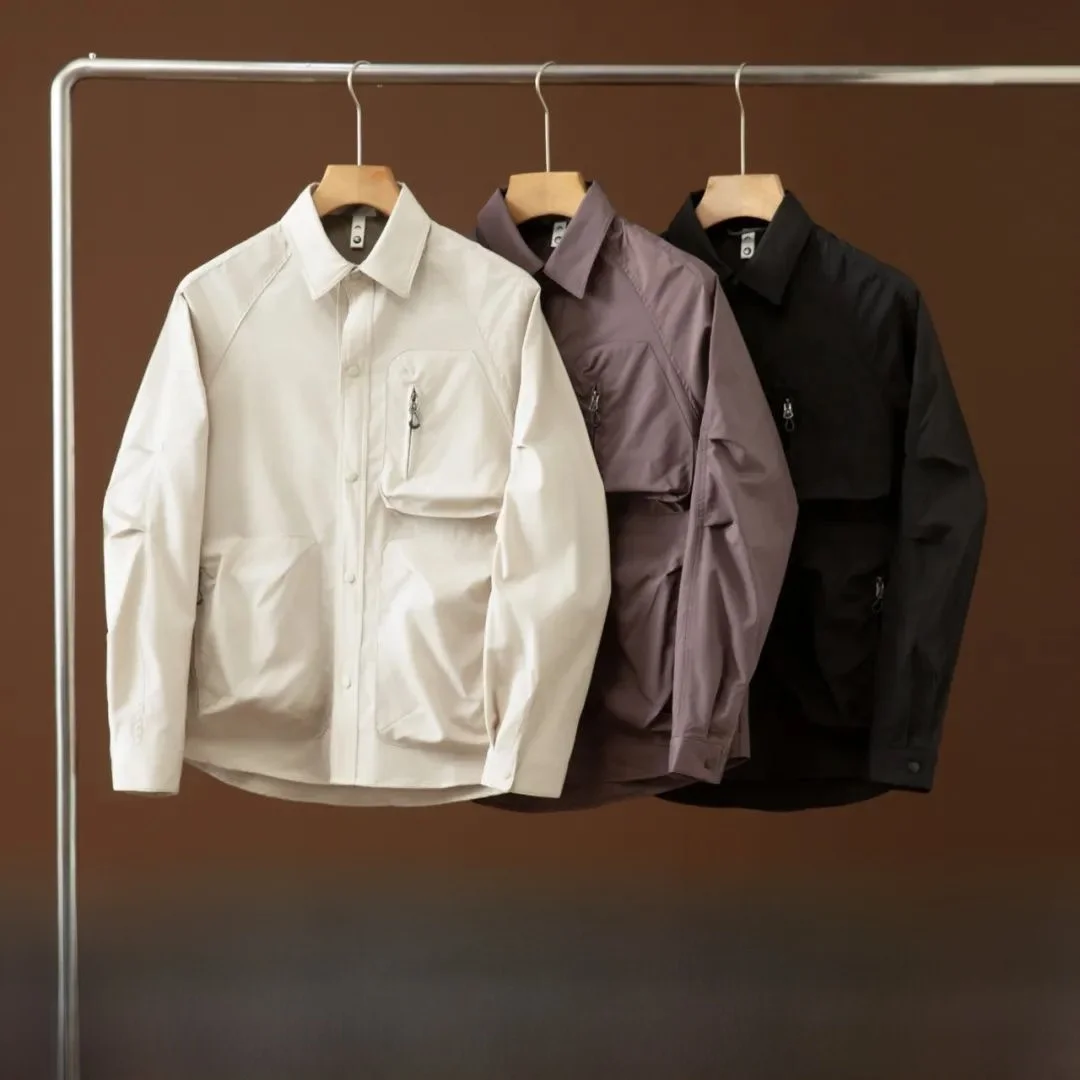 

Легкий водонепроницаемый уличный мужской жилет с воротником-хомутом, жилет из полиэфирного волокна Long Sve, осенний сезон