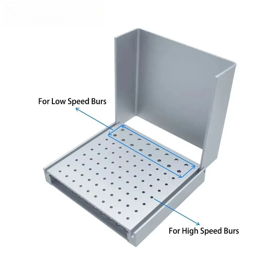 86-hole Self-adhesive Tooth Milling Coutter with Dust Cover, 3-color, Disinfection Storage Box for Tooth Milling Coutters